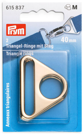 Prym Triangel-Ringe mit Steg, Größe: 40 mm, Inhalt: 2 Stück