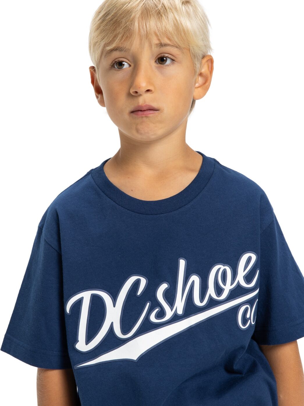 T-Shirt DC SHOES "Substitute", Kinder, Gr. 8(125-130cm), blau (estate blau), Obermaterial: 75% Baumwolle, 25% Baumwolle., Shirts T-Shirt