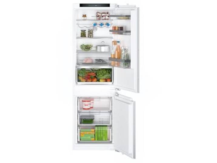 Bosch KIN86VFE0 Serie 4 Integriertes Mobilteil mit Gefrierfach unten, Silver