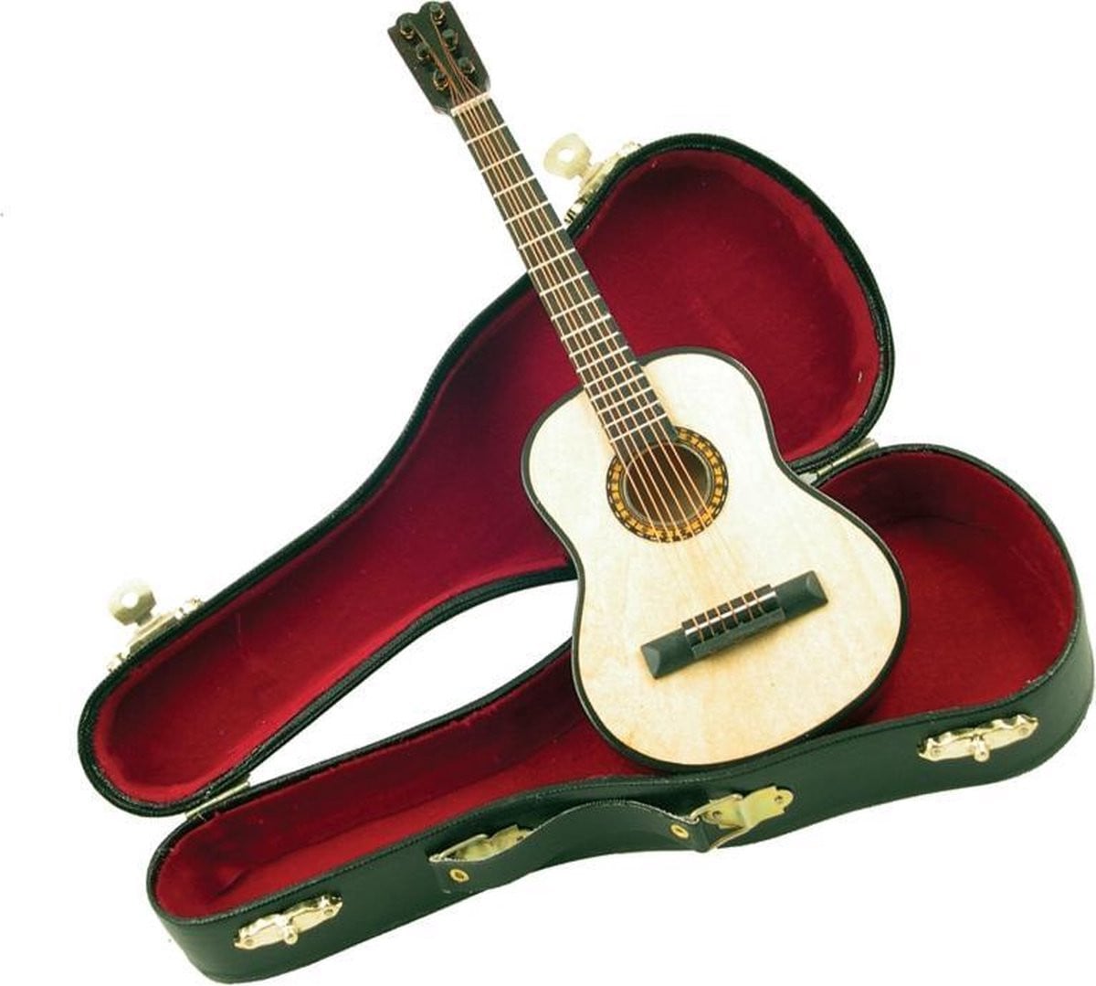 Music Gifts Miniatuurinstrument akoestische gitaar voor volwassenen