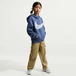 Nike Sportswear Club Big Kids' Hood Hoodie Kinder - mystic navy/g
