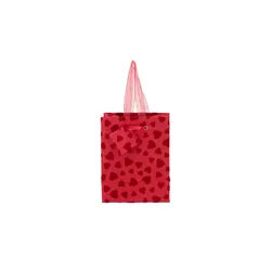 HOME STORY Geschenktüte   ¦ rot ¦ Papier ¦ Maße (cm): B: 12,5 H: 24