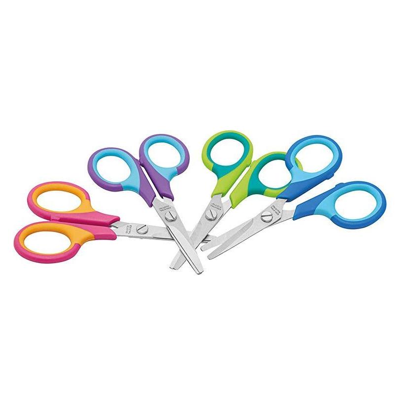 Magni Bastelschere Softkid rund 11,5cm Farben sortiert (11.50 cm) (7393)