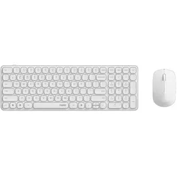 Rapoo 9310M Multi-Mode-Deskset weiss (DE, Docking, Kabellos), Tastatur, Weiss