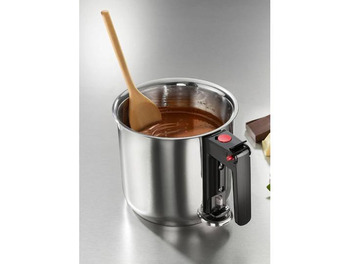 Doppelwandiger Wasserbadtopf aus Edelstahl, Edelstahl