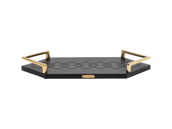 RIVIERA MAISON RM Serviertablett St. James Serving - Farbe: schwarz - Material: Mangoholz - 683