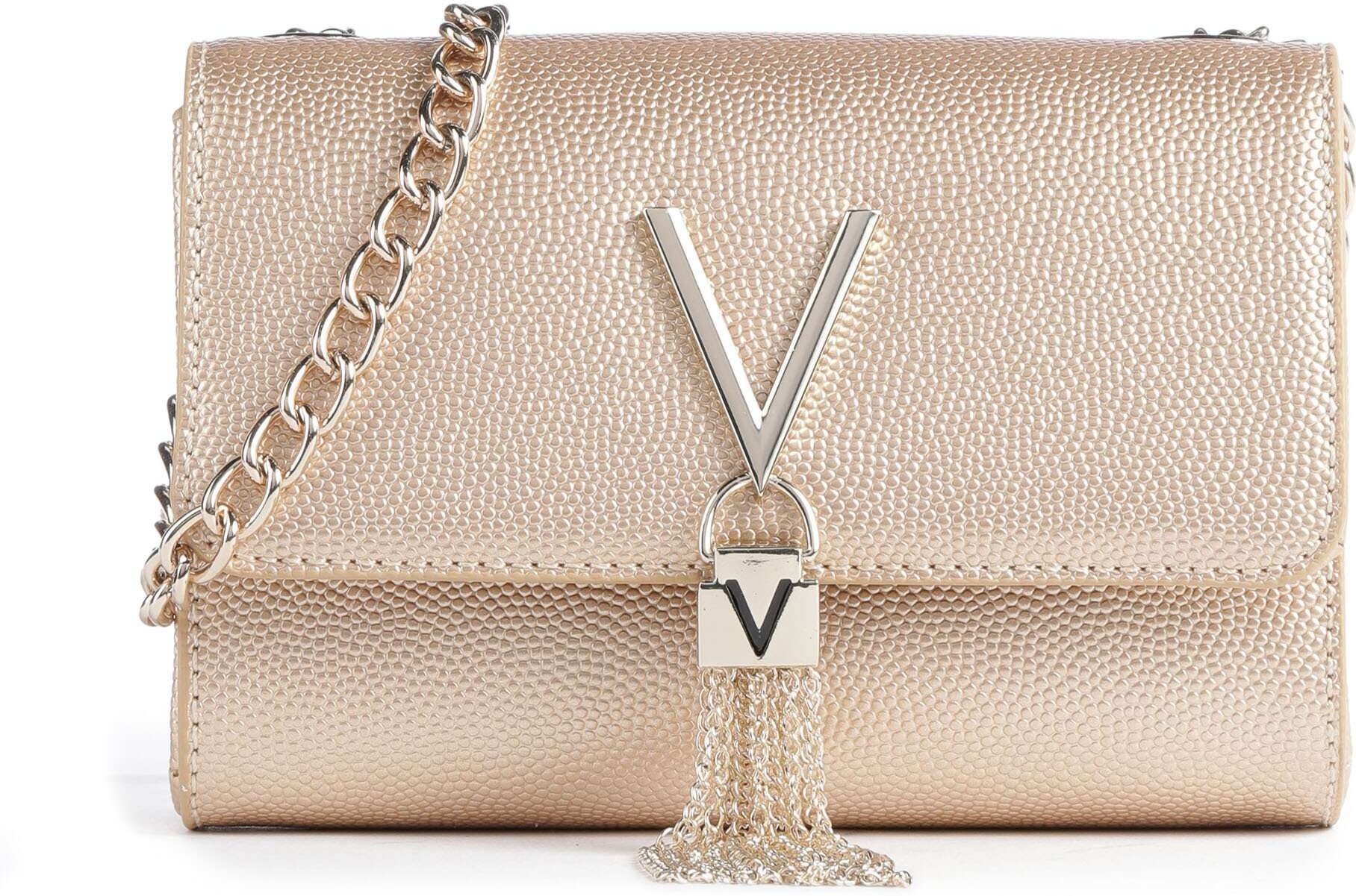 Valentino Bags Divina Umhängetasche aus Leder, beige