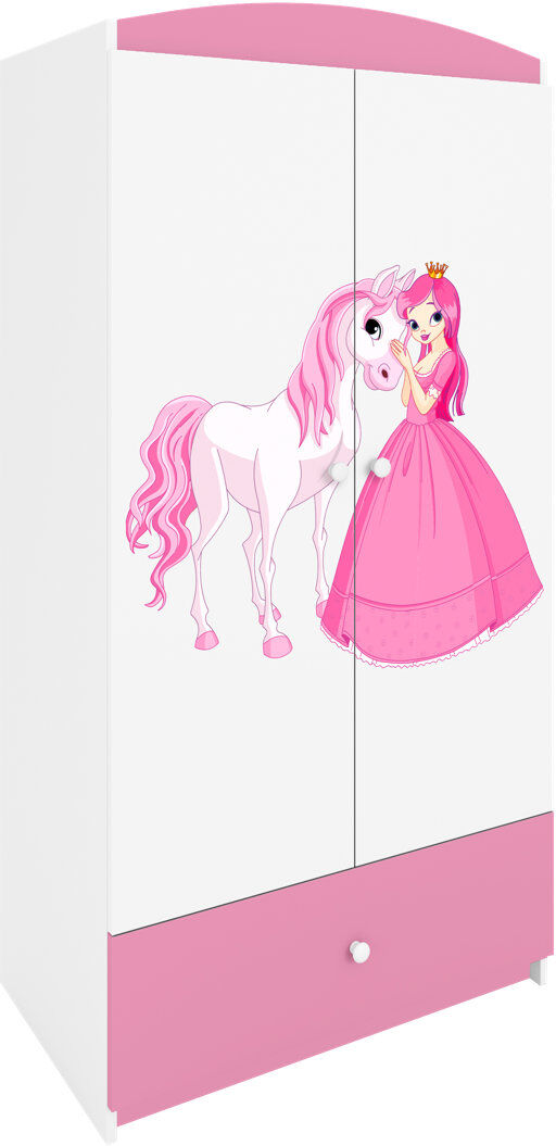 Zipcode Design Cicero 2 Door Wardrobe Pink 181.2cm H X 90cm W X 52cm D