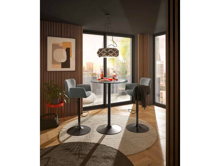 Barhocker Salinas Anthrazit Stoff