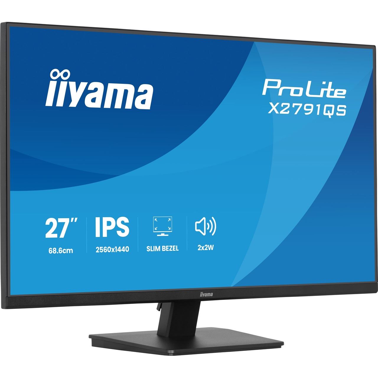 27" (68,58cm) iiyama ProLite X2791QS-B1 schwarz 2560x1440 1x DisplayPort 1.2 / 1xHDMI 1.4