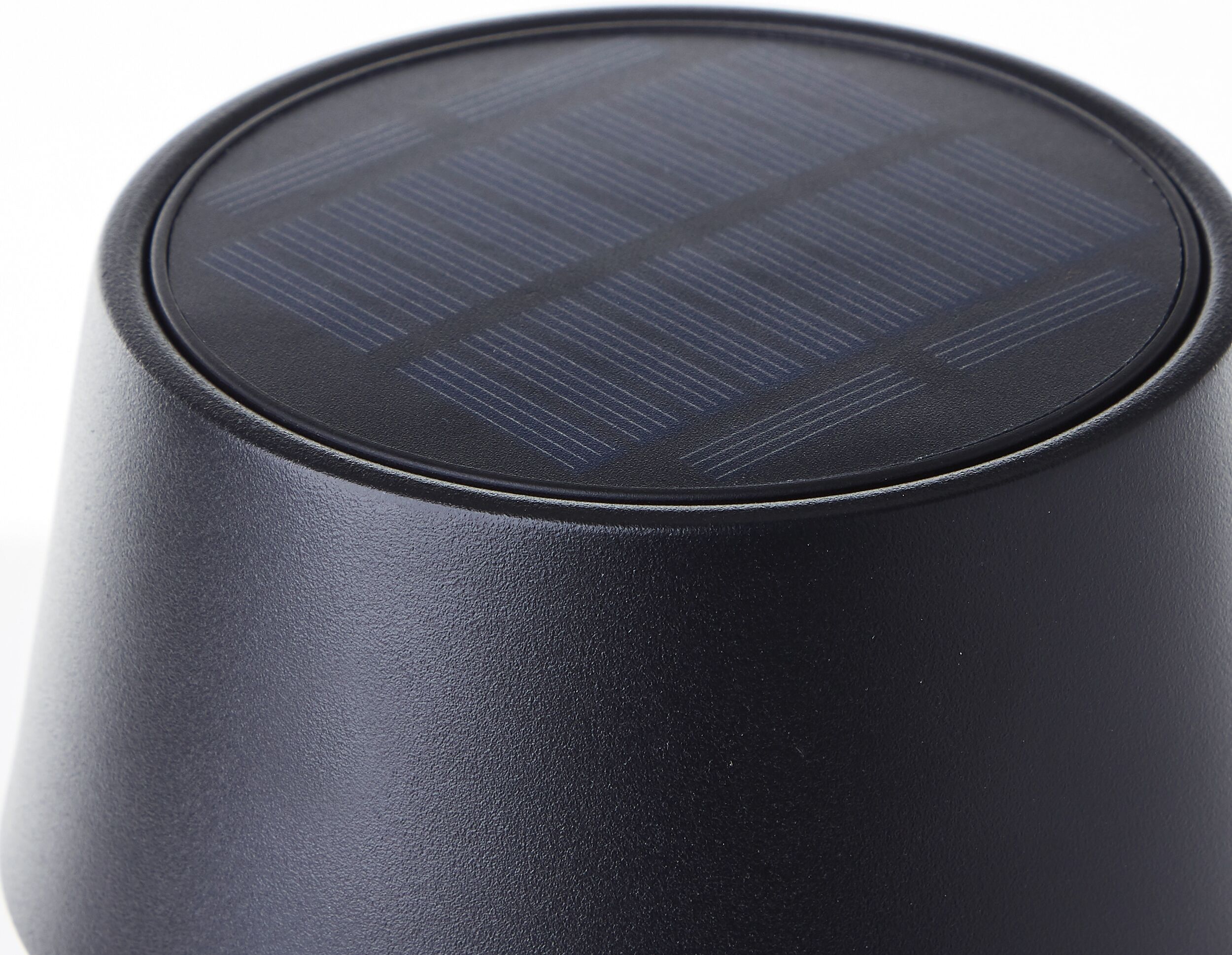 LED Außen-Tischleuchte OTTO HOME "Oddny Tischleuchte mit Solar u. Akku", schwarz (schwarz matt), H:30cm, Leuchten, LED Außen-Tischleuchte, LED Solar, Tischlampe, 3000 K, dimmbar, USB ladbar, Indoor & Outdoor