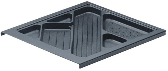 Hettich Corbeille à fournitures de bureau 1079061 plastique noir (1079061)