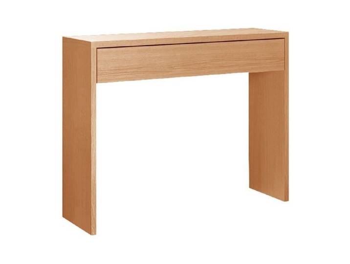 Table console meuble console avec 1 tiroir coloris cerisier - longueur 100 x profondeur 30 x hauteur 76 cm