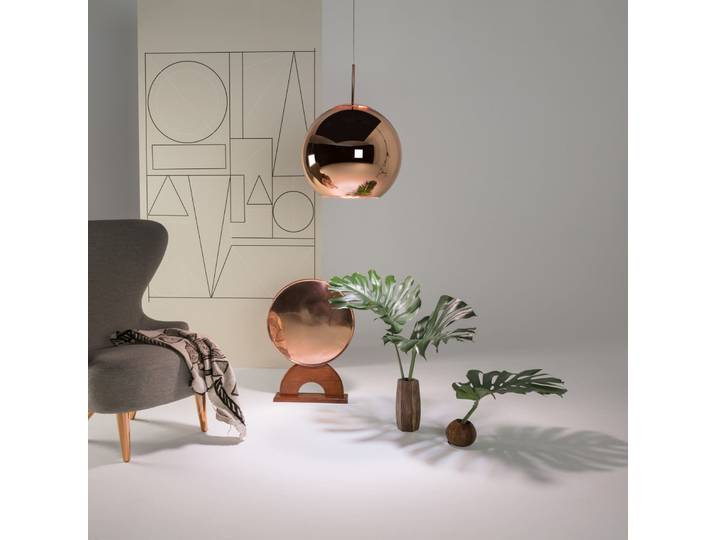 Copper Round LED Pendelleuchte Ø45 Copper - Tom Dixon - Wohnzimmer - Design - Kunststoff - Einflammig