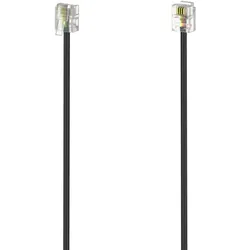 Hama 00201137 Telefonkabel 3 m Schwarz