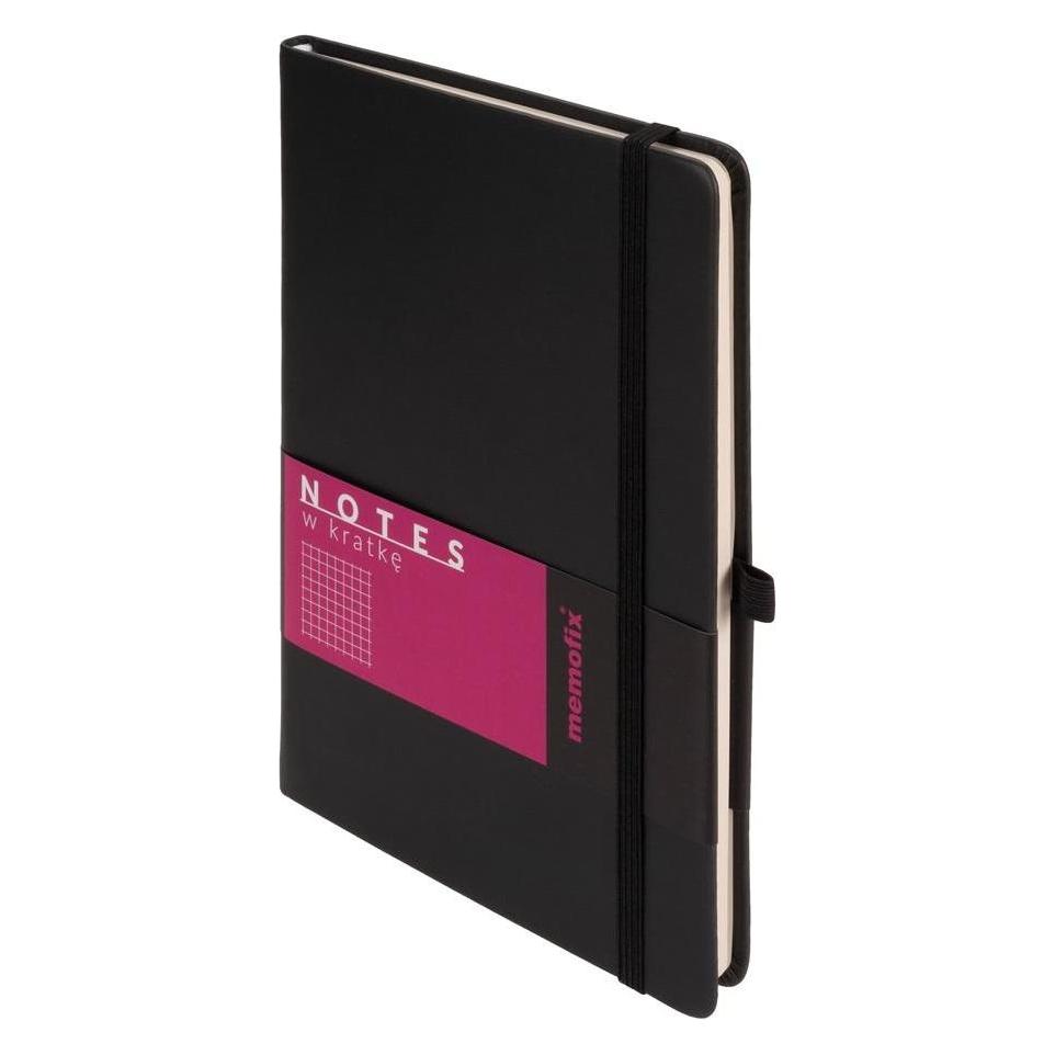Antrax Memofix A5-Rasternotizbuch, schwarz (A5, Harter Einband) (48985817)