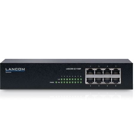 R&S LANCOM GS-1108P 8-Port Gigabit Switch PoE