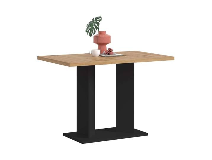 furnling Esstisch Gusto, stabiles Doppelsäulen-Gestell, ummantelte Tischkante, Breite 110 cm