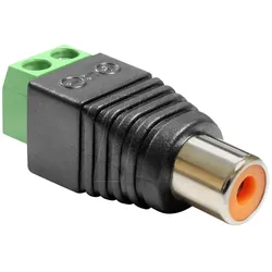 DELOCK 65418 - Cinchbuchse, 2-Pin-Terminalblock