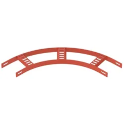 OBO 7098502 Bogen 90° mit Trapez-Sprosse B106mm, St, SG