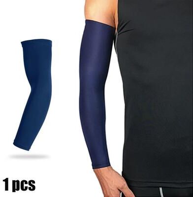 Uplifted Finds Cooling Sports Compression Arm Sleeve navy Blue 2xl