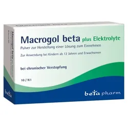 MACROGOL beta plus Elektrolyte Plv.z.H.e.L.z.Einn. 10 St