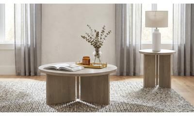 Coaster Aragon Round Coffee and End Table Set
