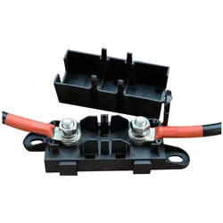 Enjoy solar, Zubehör Stromerzeuger, Batteriekabel mit Hochlastsicherungshalter 2m 25mm2, Batterie zu Laderegler (Solarkabel)