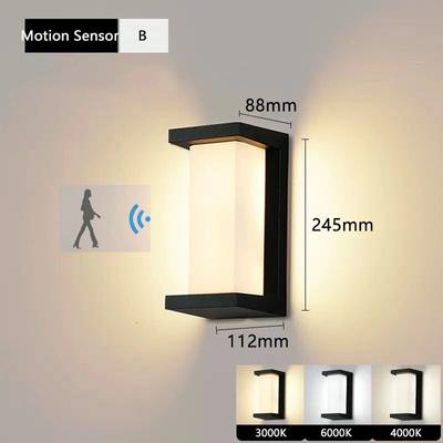 Inspire Curations SmartGuard LED Motion Sensor Outdoor Wall Light Waterproof IP65 Porch & Garden Lamp (1220W) bsensor Vdc12v12w Cold6000k