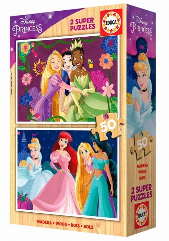 Puzzle 2×50 pcs Princesses Disney - Educa