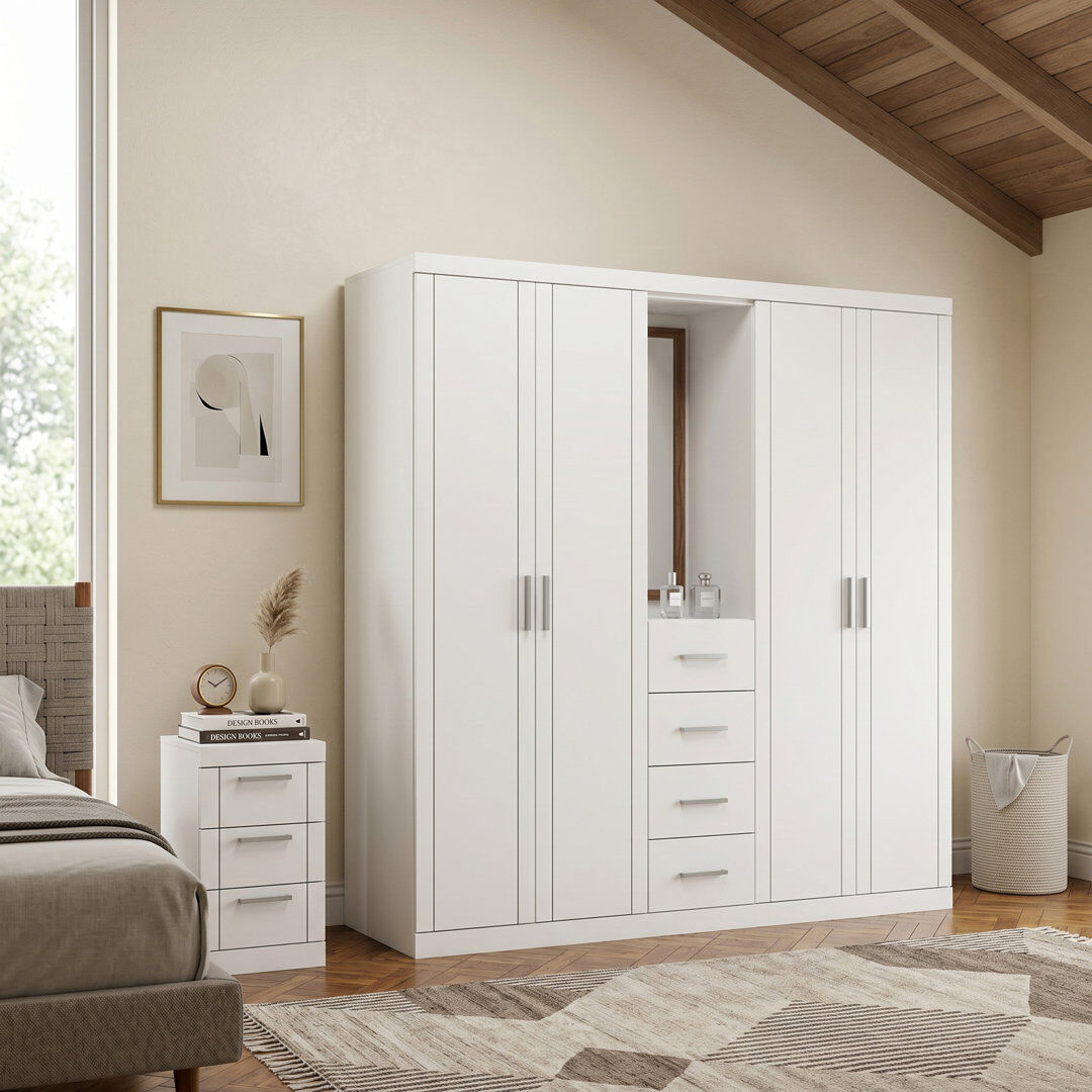 17 Stories Kimberley Bedroom Essentials Set White