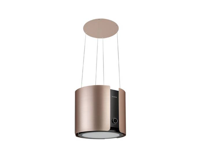 Klarstein Deckenhaube Skyfall Serie Skyfall Inselabzugshaube Ø 45 cm Umluft 402 m³/h 200W LED Smart WiFi Insel-Dunstabzug App Aktivkohle für Insel mit Gestensteuerung