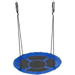 Outsunny Nestschaukel Ø110cm Hängeschaukel bis 100 kg verstellbar Kinderschaukel