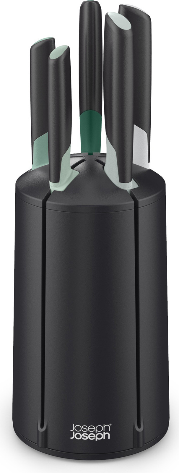 Joseph Joseph Elevate 5-delige messen set met draaistaander en chefmes