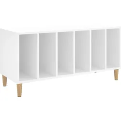 vidaXL Plattenschrank Weiß 100x38x48 cm Holzwerkstoff