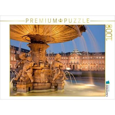 CALVENDO Puzzle Schloßplatz in Stuttgart | 1000 Teile Lege-Größe 64x48cm Foto-Puzzle für glückliche Stunden