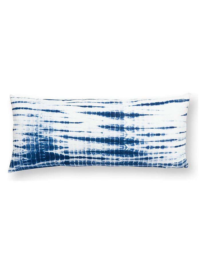 New Edition Kissen ''Tie-Dye'' in Weiß/ Blau - (L)30 x (B)70 cm - onesize