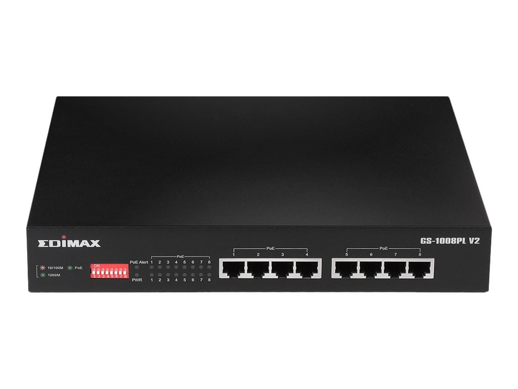 Edimax GS-1008PL V2 Switch met 8x GE en 8x PoE