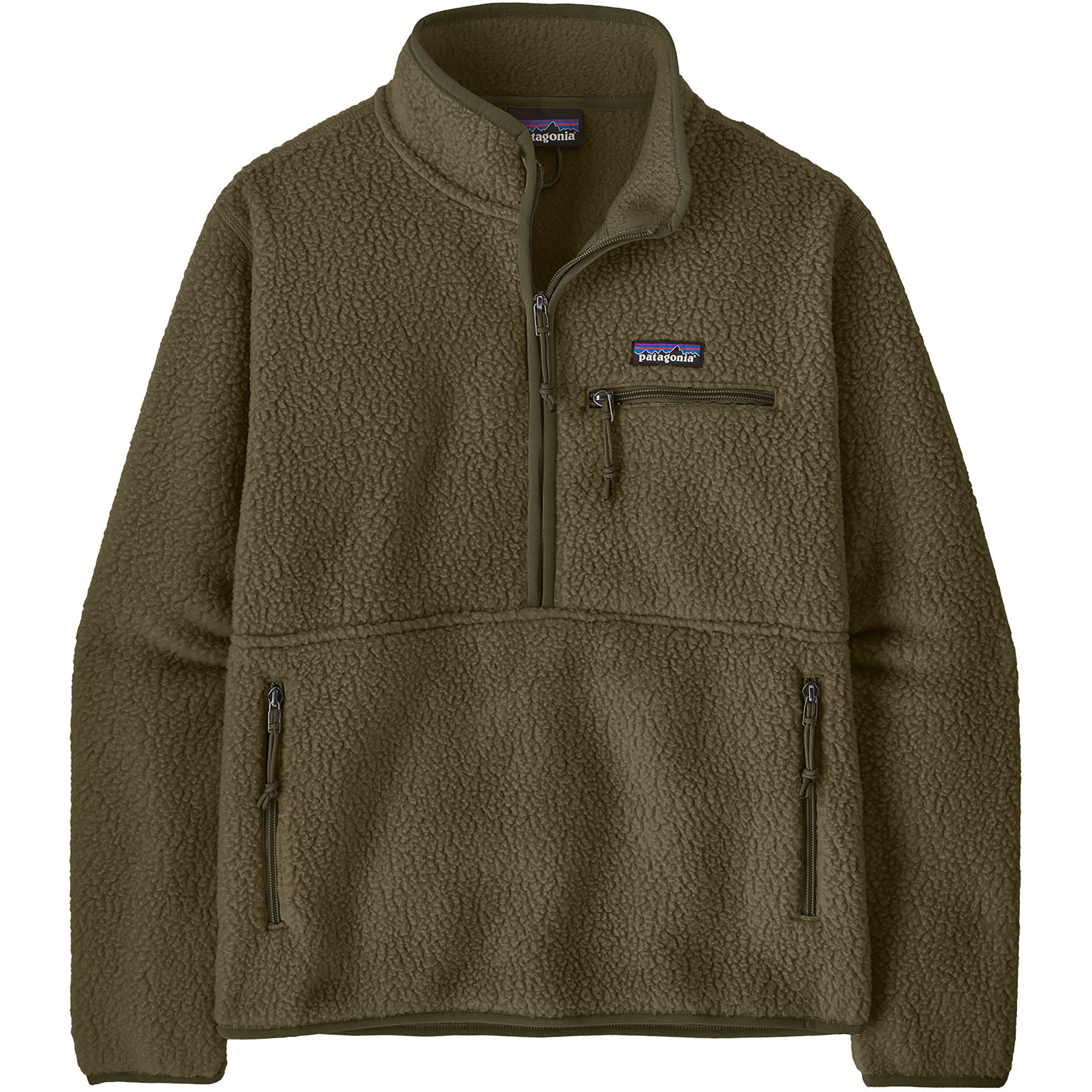Patagonia Retro Pile Marsupial Damen Fleecejacke oliv Größe L Trekking Windabweisend Polartec