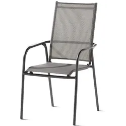 Sieger, Gartenstühle, Sirio Stapelsessel Aluminium/Textilene