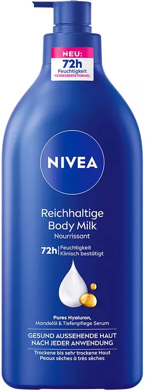Nivea - Body Milk, Reichhaltig, 625 ml