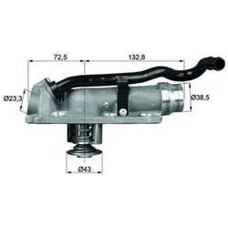 Thermostat Kühlmittel MAHLE TM 9 105 für Bentley VW Continental Phaeton Touareg