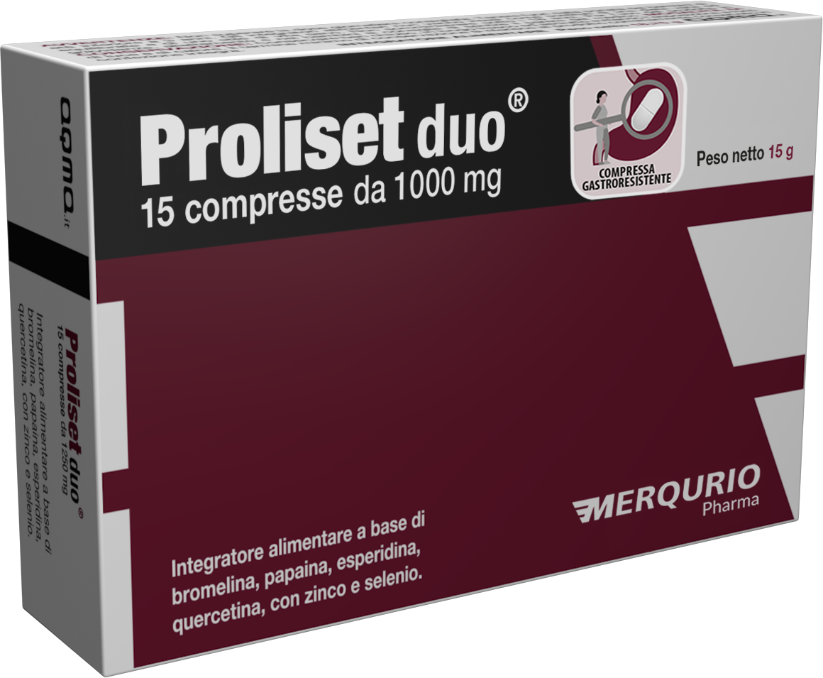 MERQURIO PHARMA Srl Proliset duo, 15 compresse