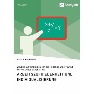 Arbeitszufriedenheit und Individualisierung. Welche Auswirkungen hat die moderne Arbeitswelt auf die junge Generation?, Taschenbuch von Alissa v.