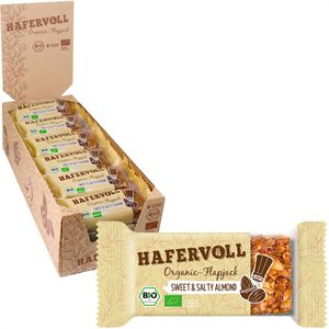 Hafervoll Müsliriegel Organic-Flapjack Sweet&Salty Almond, BIO, je 60 g, 18 Riegel