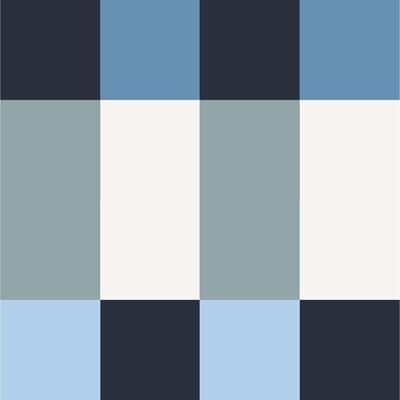 Roommates Emily Rayna Blue Framework Peel and Stick Wallpaper