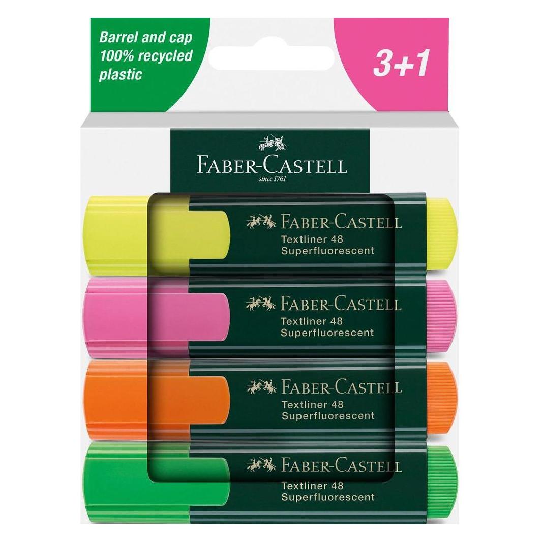 Faber-Castell Textmarker TEXTLINER 1548 (4x) (254844)