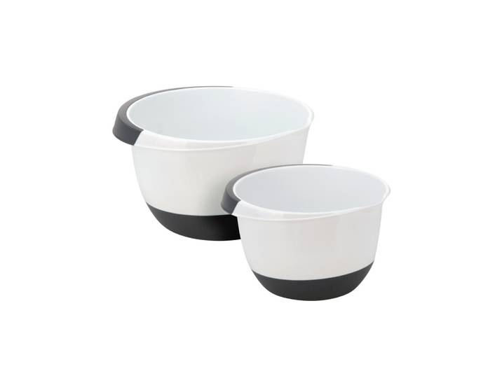 Rührschüssel Set 2-teilig weiss/schwarz