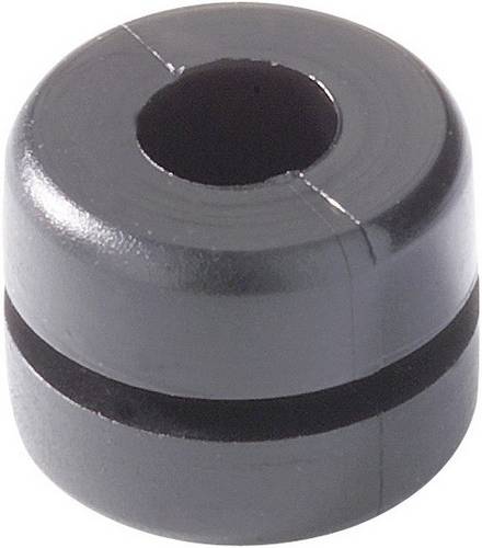 HellermannTyton HV1212-PVC-BK-N1 Kabeldurchführung Klemm-Ø (max.) 4mm Plattenstärke (max.) 1mm PVC Schwarz