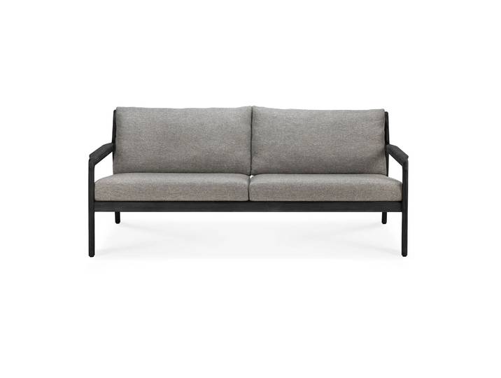Ethnicraft Jack Outdoor Sofa 2-sitzig schwarzgebeizt teak Mocha